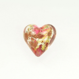 Luna Heart Luna Heart - Rubino/White and Yellow Gold, Aventurina, Size 21mm