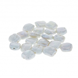 13-14mm Large Hole (1.2mm) Square Baroque Fresh Water Pearls - Pack of 20