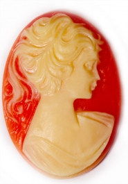 25x18mm Oval Fashion Cameo Lady Victoria - Pack of 2