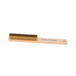 Wood Handle Metal Brush, Brass