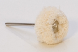 7/8" MINI MUSLIN POLISHING MOP- MOUNTED x12