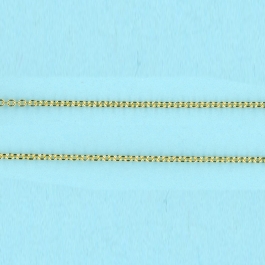 1.08mm x 1.36mm 14kt Gold Chain Cable chain diamond cut as "roof" - 5FT