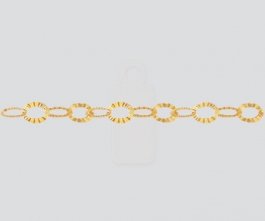 Gold Filled Chain Cable Starburst 2.6x4.2mm - 10 Feet