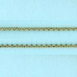 1.9mm 14/20 Gold Filled Chain Round rolo half round wire - Belcher - 10FT