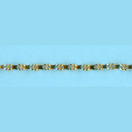 2mm X 4.9mm Infinity Chain Flat Concave In The Center - 14/20 Gold Filled Chain 10FT