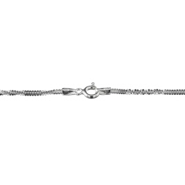 Sterling Silver Alternate Cross Chain 1.4mm 20 inch - Pack of 1