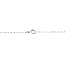 Sterling Silver Chain Cable Flat 1.3mm 24 inch - Pack of 1