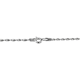 Sterling Silver Chain Twisted Magic 1.9mm 20 inch - Pack of 1