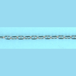2.14mm x 4.67mm Mariner Sterling Silver Chain 10FT