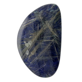 36X21mm Rutilated Quarts On Lapis