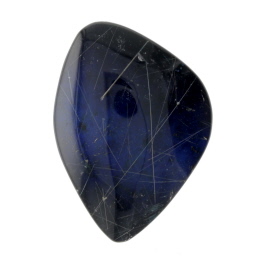 35X25mm Rutilated Quarts On Lapis