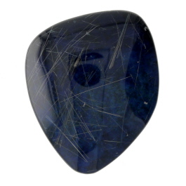 38X32mm Rutilated Quarts On Lapis