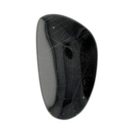 20X17mm Rutilated Quarts On Black Agate