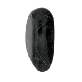 28X12mm Rutilated Quarts On Black Agate