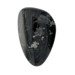 27X17mm Rutilated Quarts On Black Agate