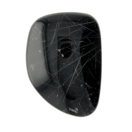 26X19mm Rutilated Quarts On Black Agate