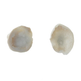 26X22mm 1/2 Agate Nodule W/Druzy Pair