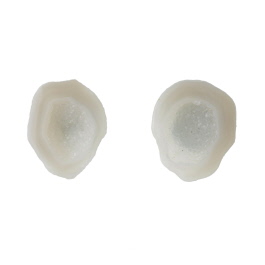 22X21mm 1/2 Agate Nodule W/Druzy Pair