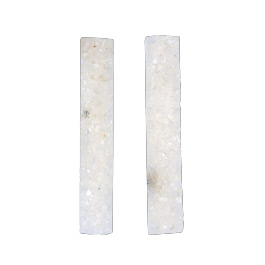 40x7mm Bezel Edge Druzy - Pair