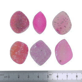 26x22 to 24x14mm Bezel Edge Druzy Set Of 6