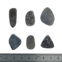 25x19 to 19x12mm Bezel Edge Druzy Set Of 6