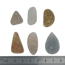 29x19 to 17x17mm Bezel Edge Druzy Set Of 6