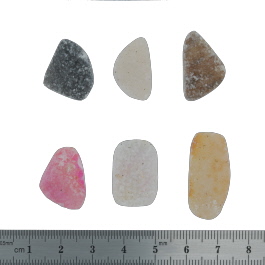 28x13 to 20x12mm Bezel Edge Druzy Set Of 6