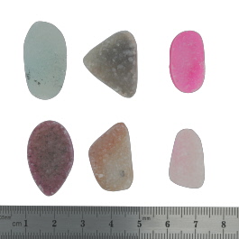 28x15 to 21x13mm Bezel Edge Druzy Set Of 6