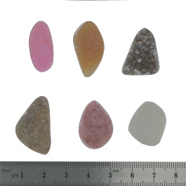 26x16 to 22x16mm Bezel Edge Druzy Set Of 6