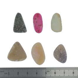24x14 to 21x12mm Bezel Edge Druzy Set Of 6