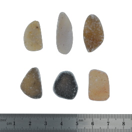 27x11 to 19x16mm Bezel Edge Druzy Set Of 6