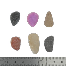 27x15 to 18x13mm Bezel Edge Druzy Set Of 6