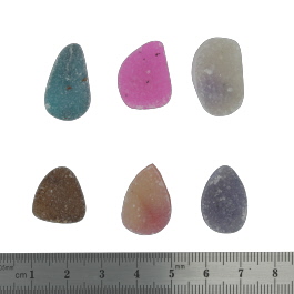 23x15 to 17x15mm Bezel Edge Druzy Set Of 6