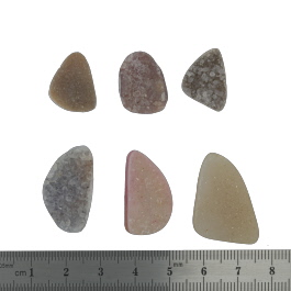 25X18 TO 18X13mm Bezel Edge Druzy Set Of 6