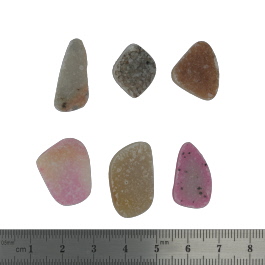 24x14 to 14x13mm Bezel Edge Druzy Set Of 6