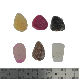 22x14 to 17x15mm Bezel Edge Druzy Set Of 6