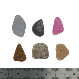 24x14 to 20x12mm Bezel Edge Druzy Set Of 6