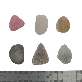 23x16 to 17x15mm Bezel Edge Druzy Set Of 6