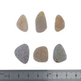 22x12 to 19x12mm Bezel Edge Druzy Set Of 6