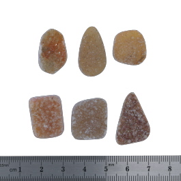 25x16 to 17x16mm Bezel Edge Druzy Set Of 6