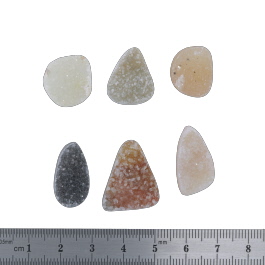 22x18 to 16x14mm Bezel Edge Druzy Set Of 6