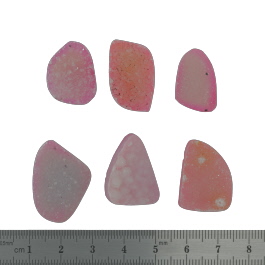 26x19 to 21x13mm Bezel Edge Druzy Set Of 6