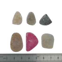 26x17 to 19x13mm Bezel Edge Druzy Set Of 6