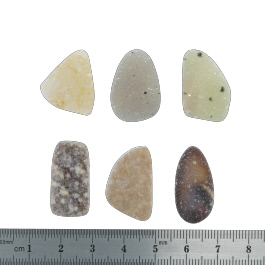 25x13 to 21x17mm Bezel Edge Druzy Set Of 6