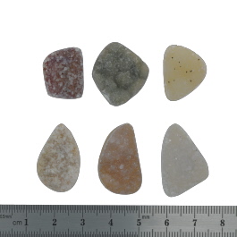 26x17 to 20x16mm Bezel Edge Druzy Set Of 6