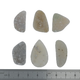 29x19 to 20x19mm Bezel Edge Druzy Set Of 6