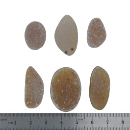 29x20 to 20x12mm Bezel Edge Druzy Set Of 6