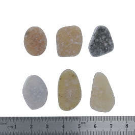 26x15 to 18x16mm Bezel Edge Druzy Set Of 6