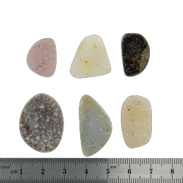 27x21 to 18x14mm Bezel Edge Druzy Set Of 6