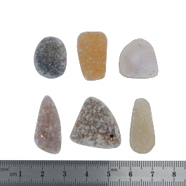 23x22 to 19x15mm Bezel Edge Druzy Set Of 6